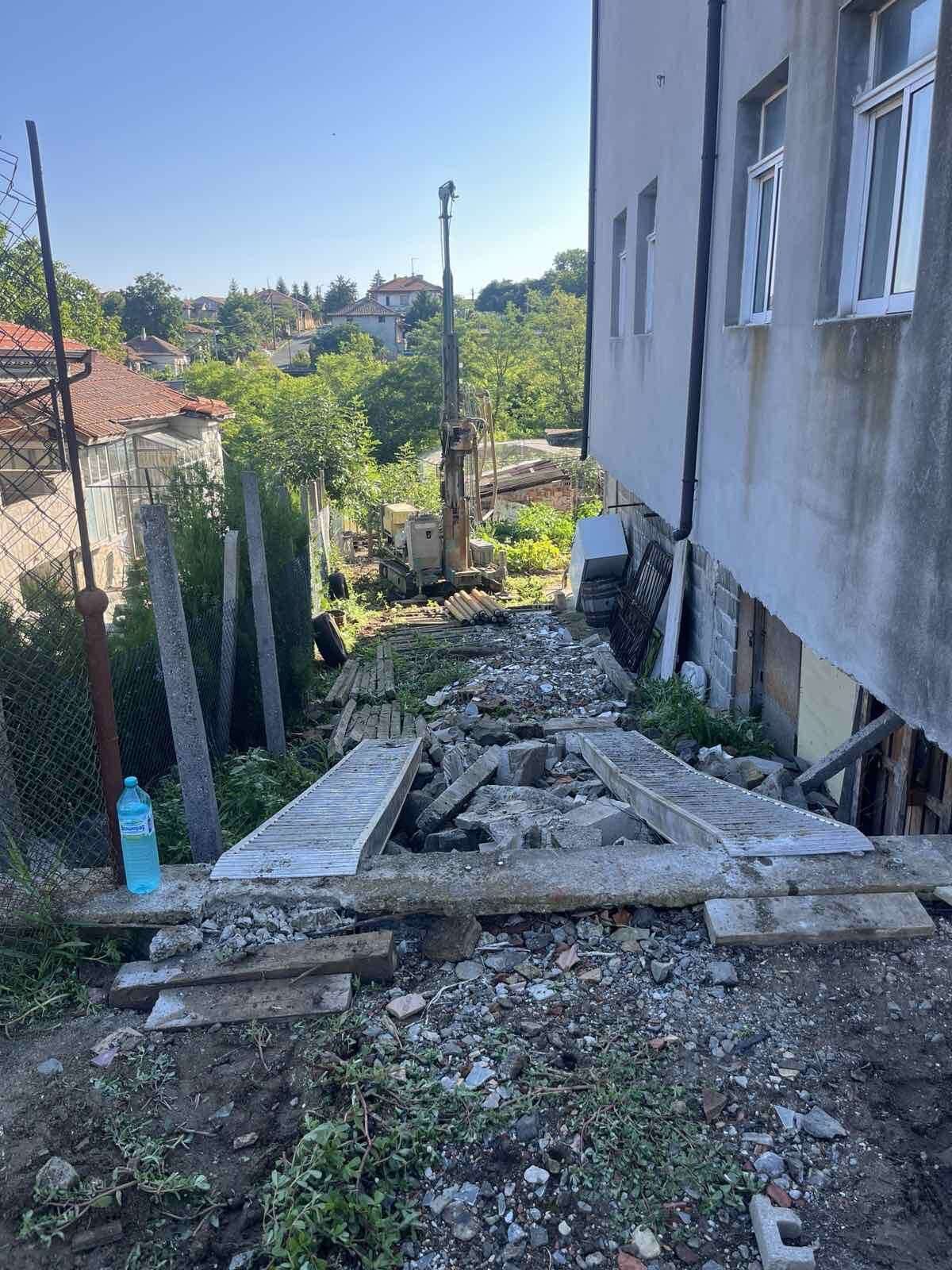 Site survey for a water borehole on a property near Burgas